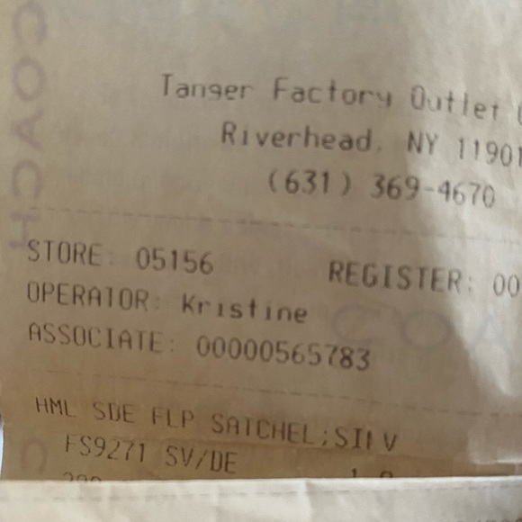 NWOT: Vintage Blue Suede and Patent Coach Satchel - Picture 6 of 6